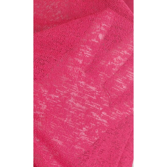 Umgee Darker Red Kimono/Cardigan with Animal Print Trim NWT S/M Sheer - Picture 6 of 8